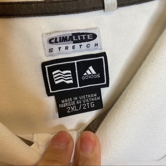 Adidas climate control off-white polo 2XL - Picture 6 of 10